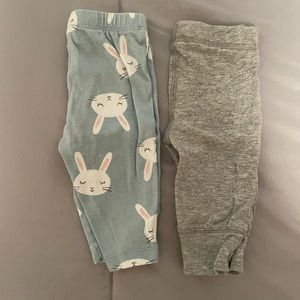 Cotton and fleece lined pants.